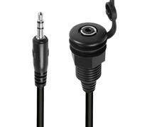 YROHGKPN Versatility 3.5mm Stereo Panel Cable for Seamlessly Integration in Various Music Systems and Environment 300mm Waterproof Dustproof
