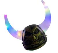 YROHGKPN Warrrior Vikinges Helmets with Horns Medieval Age Horned Helmets Berserker Soldier Hat Sallet Norses Barbarian Hat