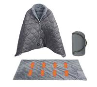 YROHGKPN Water Immune 160x70cm USB Electric Blanket for Tourists 3 Heat Configuration Security Auto Shut Away Dense Size Transportable Electric Heating Pad for Outdoor