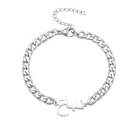 yrozvw Customized Stainless Steel Men's Bracelet with Name Personalized Men's Arabic Bracelet for Men/Husband/Father/Grandfather Birthday Memorial Gift