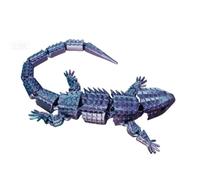 YRPACFB Large Reptile Colour Changing Fidget Toys, Colour-Changing Fidget Toy Set Lizard - Calming Gift Idea for Imagination, Play & Entertainment, Home Decor(30cm Blue-purple)