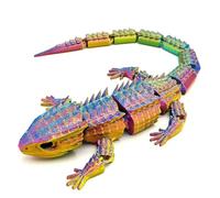 YRPACFB Large Reptile Colour Changing Fidget Toys, Colour-Changing Fidget Toy Set Stress Relief Lizard - Calming Gift Idea for Imagination, Play & Entertainment, Home Decor - 30cm, Color