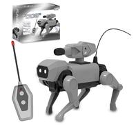 YRPACFB Smart Robot Dog, Children Remote Control Robot Dog Toy, Hands-On Assembly Set, AI Mechanical Robotic Puppy Smart Pet for Kids Adults, for Boys Girls