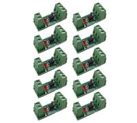 YRREATY 1 Channel Way Optocoupler Isolation Module PC817 3V-5V Photoelectric Isolator Rail Holder PLC Drive Motor Board 10PCS