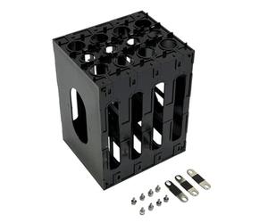 YRREATY 12V 4S Battery Frame for EVE 90/105Ah LiFePO4, Includes Plate Kit | Includes plate kit for precise alignment and easy mounting of four LiFePO4 cells into a 12V pack, improving workflow.