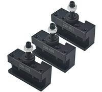 YRREATY 3Pcs Quick Change Turning and Facing Lathe Tool Holder Bracket 250-001CNC Tool Post