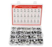 YRREATY Aluminum Electrolytic Capacitor Kit 400PCS SMD 24 Values 1uF-1000uF Including Storage Box
