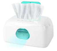 YRREATY Baby Wipe Warmer 16-Level Heating, Portable USB-Powered Home Use | Auto-Lift spring keeps wipes rising as they deplete, so the last wipe stays warm and easy to grab while lifting every time.