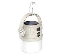 YRREATY Camping Lantern Portable Solar Camping Light Dimmable Rechargeable Tent Lamp Battery Bright Hanging Lights Hiking