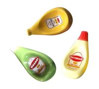 YRREATY Ceramic Dip Sauce Plate with Shape for Salad, Mustard Set