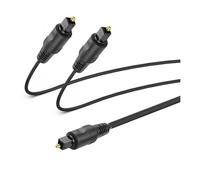 YRREATY Digital Optical Audio Splitter 1 in 2 Out Toslink Fiber Optic 1 Male to 2 Male Cable Home Theater Stereo System Audio Distribution