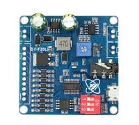 YRREATY F20L 12V 24V 10W 20W Voice MP3 Player Module Programmable Sound Board One-To-One Trigger Custom Audio 32M Storage