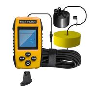 YRREATY Fish Finder Kayak Accessory with 25ft Cable and LCD Readout Pro | Secure mountable accessory with 25 ft transducer cable and LCD readout; enables quick depth checks while paddling.