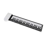YRREATY Foldable Silicone Keyboard 49-Key Roll Up Piano Safe for All Ages | Rechargeable battery supports long practice; USB charging keeps you powered while you train, and sleep mode saves .