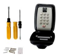 YRREATY Key Lock Box Outdoor Wall Mount Weatherproof Security Storage Case with Secret Code Combination, No Key Required, Home Key Organizer