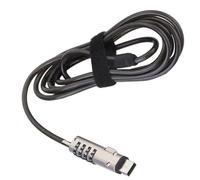 YRREATY Laptop USB Interface Lock Adjustable Length for Flexible Use Daily | Includes sponge patch to guard against scratches and skin-contact heat, keeping device finish pristine during daily locking.