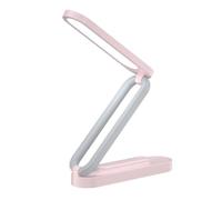YRREATY LED Desk Lamp Rechargeable, Portable, Foldable with 3 Brightness Settings Small Desk Lamp- Ideal for & Home Pink