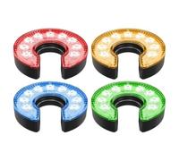 YRREATY LED Golf Hole Light for Night Golf - Quick Install, Focus Beam | The C-shaped design slides into standard holes without removing the flagstick, enabling quick, tool-free setup on any green.