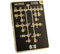 YRREATY Real-Time Feedback LED Audio Telegraph Practice Tool Morse Code Trainer Card-Interactive Record Playback Portable PCB