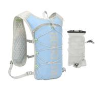 YRREATY Running Vest with 1.5L Hydration Bladder Capacity Reflective Design Breathable Light Weight Running Hydration Pack Blue