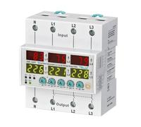 YRREATY Three Phase Voltage Protection Relay DIN-Rail 100A Over Under