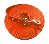 YRREATY Waterproof Dog Leash PVC Material for All-Weather, Easy Clean Design- 5m to 10m Length Options Fits for All Dog Sizes Orange-10m