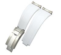 YRRSHJA BHOLSA 20mm Rubber Short Buckle Watchband Fit For Rolex Daytona Submariner Role OYSTERFLEX Yacht Master Small Wrist Silicone Strap