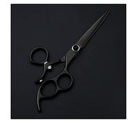 YRRYGMN 6.0-inch black hair clippers, rotating handle hairdressing scissors, thinning scissors