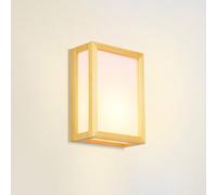 YRRYGMN Wood Wall Nordic Square Wall Light Scandinavian Wooden Wall Lamp, Hardwired Sconces Wall Fixture Wall Lamps for Bedroom Living Room Home Decor