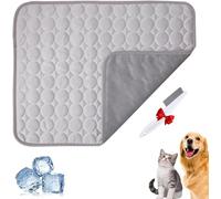 YRSM-MR Paw Frost Mat for Cats Dogs, Cooling Mat Dog, 3-Layer System, Self-Cooling Mat, Pet Washable for Home, Car, Garden or On the Go