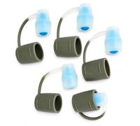 Yrsssa 5Pcs Replacement Bite Valve Nozzles with Cover - Food-grade silicone | Compatible with Salomon,Osprey,Nathan,Gregory & Hydrapak Hydration Reservoirs, Fits Most Sports Water Bottle Bite Valves