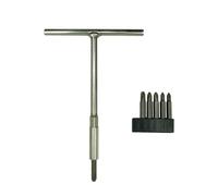 Yrsssa T-Handle Wrench & JIS Screwdriver Set - Includes 6 JIS Bits (#1,#2,#3) - Wrench with Magnetic Bit Holder - Perfect for Japanese Motorcycles, Cars,Bicycle & Equipment