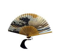 YRthongXy Chinese Round Fan, Folding Sea Waves Handheld Folding Fan Retro Style Handheld Folding Fans for Performance Dance Decorations Festival Gift for Women