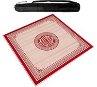 YRthongXy Mahjong Mat, Large Mahjong Mat with Rubber Backing, Anti Slip and Noise Reduction Table Cover,(140 cm/55.11 in)
