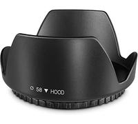 Komet 58MM Tulip Flower Lens Hood Compatible for Canon EOS 4000D 3000D 2000D 90D 80D 77D 250D 1500D 1300D DSLR Cameras with EF-S 18-55mm