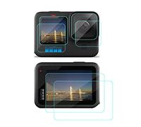 YRTIYO Glass Screen Protector Compatible for GoPro HERO12 HERO11 HERO10 HERO9 Black Action Camera (2 Sets), 9H Tempered Glass Anti-Bubble Anti-scratch
