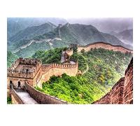 YRTMHU 5D Diamond Painting Kits For Adults Kids The architectural landscape of the Great Wall of China Round Full Drill Diamond Kits Crafts Diamond Painting Cross Stitch By Number Kits For Home Wall D