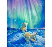 YRTMHU Diamond Painting Kits Full Drill Animal polar bear Crystal Embroidery Painting Kit Art Craft Canvas Cross Stitch Painting for Adults or Kids Home Room Decoration (30x40cm)