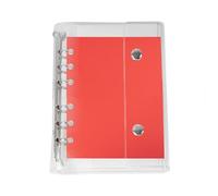 YRTUOP 6 Ring Binder Cover A6/- 6-Ring Clear PVC Notebook Loose Leaf Binder Cover | Loose Leaf Folder for Photocard Document Expense Budget Journal Boys Girls School Office Ticket