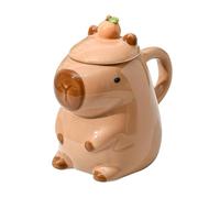 YRTUOP Capybara Coffee Cup, Cute Capybara Ceramic Cup Cartoon Coffee Mug with Handle Drinking Mug Tea Cup Birthday Mug for Birthday Christmas Funny Present, 14.1x10.3x11.4cm