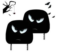 YRTUOP Car Seat Headrest Cover | Halloween Cartoon Headrest Cover with Big Eyes - Auto Interiors Decor for Event Driving Trip Commuting Travel
