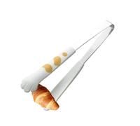 YRTUOP Cat Paw Tongs | Food Kitchen Cooking Tools | High Heat Resistant Tongs Functional Small, Versatile Durable Stainless Steel for Cooking Toast, Bagels Barbecue and More
