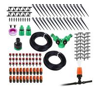 YRTUOP Drip Irrigation System | Adjustable Drip Watering Kit | 98Ft Automatic 360 Degrees Rotating Garden Accessories for Patio Outdoor Tree Landscape Root Vegetable Hydration Yard Greenhouse Flower