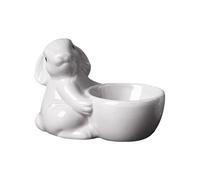 YRTUOP Easter Egg Cups, Ceramic Bunny Egg Holder Cute Egg Cups Stand Egg Display Home Decor For Kitchen Boiled Eggs Breakfast, 8.8x6.5cm