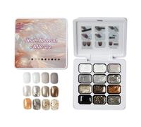 YRTUOP Gel Polishing Palette - 12 Colors Gradient Semi-Solid Glitter Palette - Painting Gel Polishing | for Girls Women Teens Practice Salon Home Party Holiday Summer Spring Halloween Wedding Daily