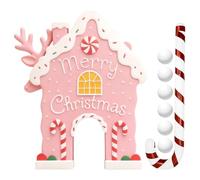 YRTUOP Gingerbread House Golf - Seasonal Candy Cane Game Christmas Set | Family Party Golf Toy Set,for Holiday Party Outdoor Indoor Family Yard Celebration Gathering Living Room Camping Picnic