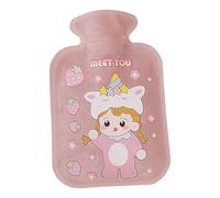 YRTUOP Hot Water Bottle with Cover | Plush Hot Water Bag 500ml Bag - Soft Portable Heating Pad Large Capacity Bed Warmer for Feet & Waist