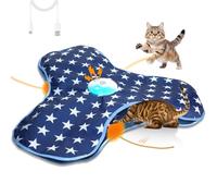 YRTUOP Interactive Toys for Cats,Quiet Concealed Teasers Game,Active Cat Toys | for Home Living Room Kitchen Entryway Apartment Corner Play Area Relaxation Zone
