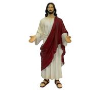 YRTUOP Jesus Statue | Religious Wearing a Robe Sculpture with Open Arms | Jesus Blessing Statue | for Desk Thanksgiving Holiday Birthday Party Offices Home Bedroom Room Mantel Shelf