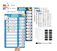 YRTUOP Kids Routine Chart - Interactive Cute Fun Visual Schedule Responsibility Tool | Morning Chore Chart Learning Toy,for Whiteboard Home Study Bedroom Classroom